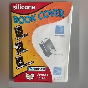 NEW Jumbo Size Silicone Book Cover. Fits 8”x10” and Upwards. New in Packaging.